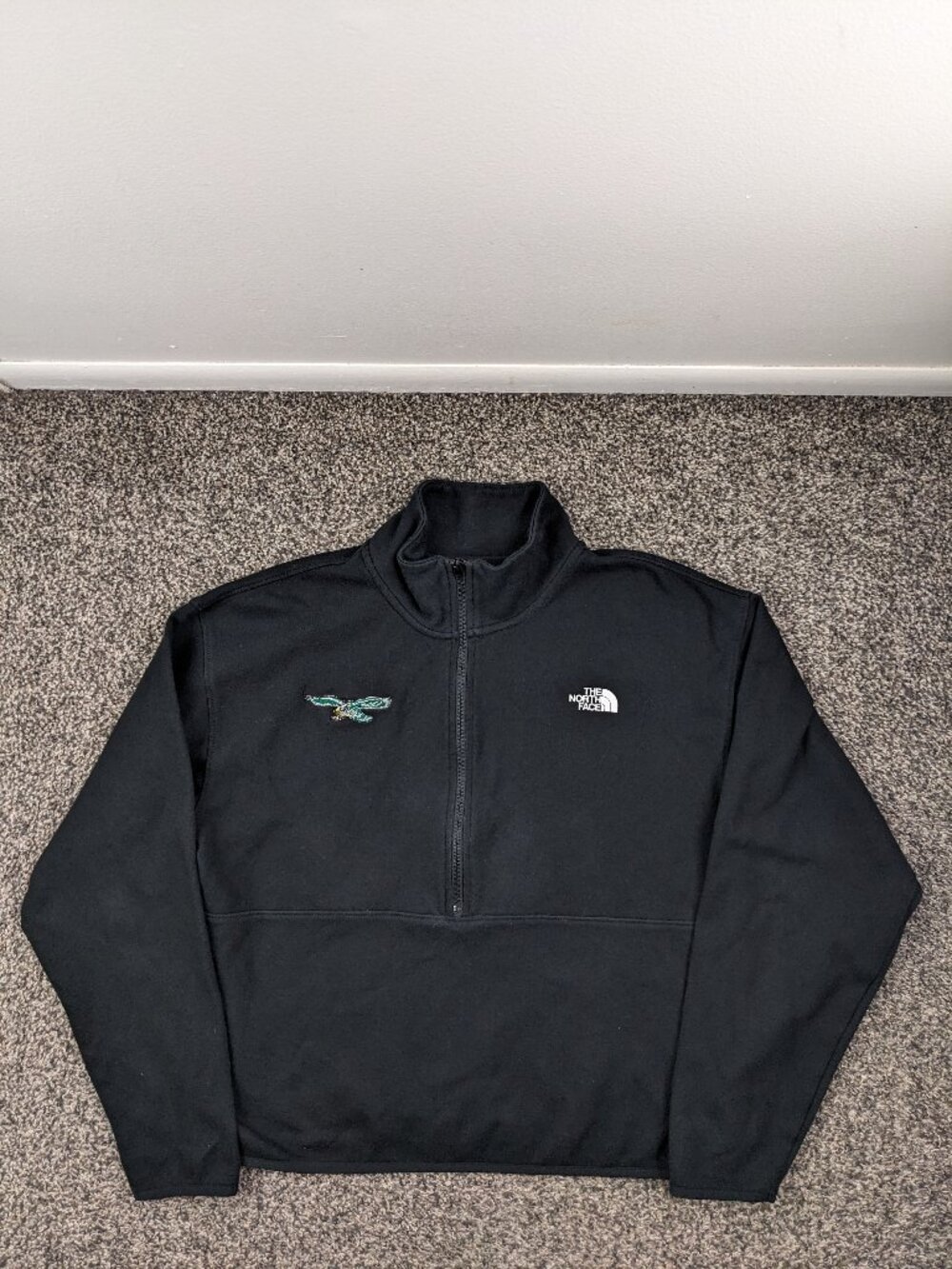 2025 Philadelphia Eagles Jacket The North Face Double Knit 1/2 Zip Womens Large